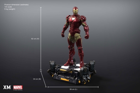 Iron Man (Suit Up) Ver A 1/4 Scale by XM Studios