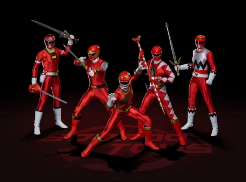 SST074 Power Ranger Deluxe Set 1/6 Scale Figure by SooSoo Toys